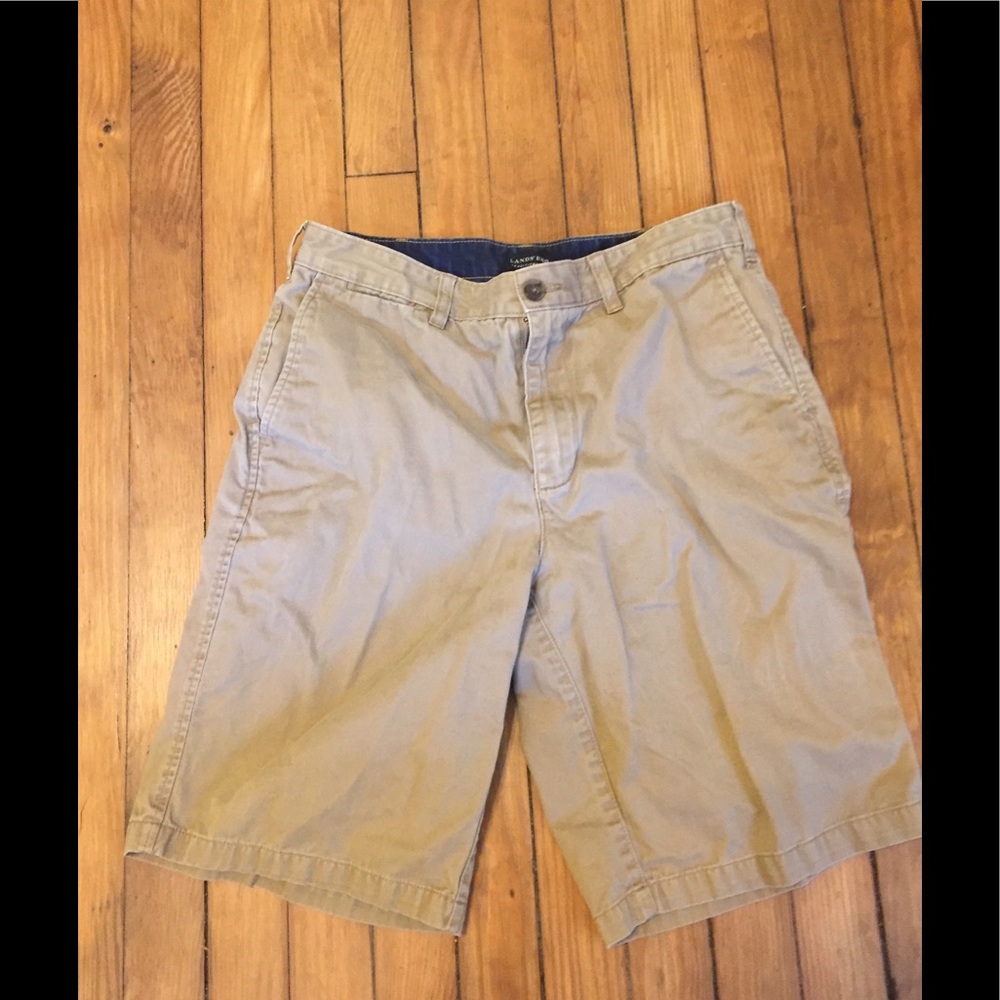 Lands End Khaki Shorts